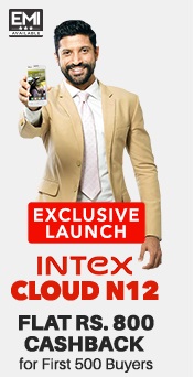 India Desire : Paytm Exclusive Launch : Buy Intex Cloud N12 16 GB (White) At Rs. 6999 With Rs. 800 Cashback From Paytm-GET800
